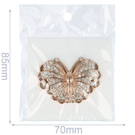 Broche vlinder art. 4264 - roségoudkleur