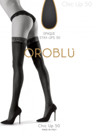 Oroblu opaque stay-ups Bas Chic Up 50 - zwart