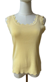Tanktop met schulprand round Rosh art. 3012 - geel