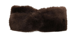 Charm hoofdband faux fur art. 26267 - donkerbruin