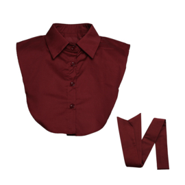 Los kraagje met strik art. 8265 - bordeaux
