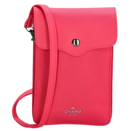 Charm London telefoontasje Saffiano art. 20761 - fuchsia