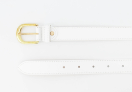 Damesriem classic grain art. Suus  - wit/goudkleur