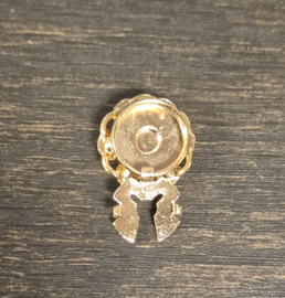 Button Cover/overzetknoop strass art. 5219 - goudkleur