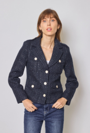 Damesblazer Tweed art. 1305 - navy