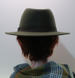 Stetson Powell Traveller hoed art. 2598123 - mosgroen gemêleerd