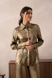 CHOKLATE damesblouse Lea Metallic art. 8091 - goudkleur