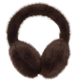 Charm fake fur oorwarmers art. 26268 - donkerbruin