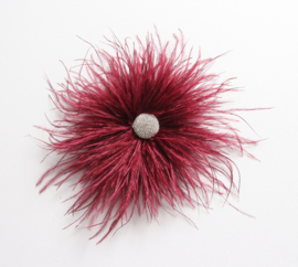 Broche Feathers art. 33220 - burgundy