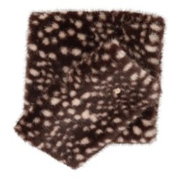 Charm bontje faux fur art. 26257 - donkerbruin/crème