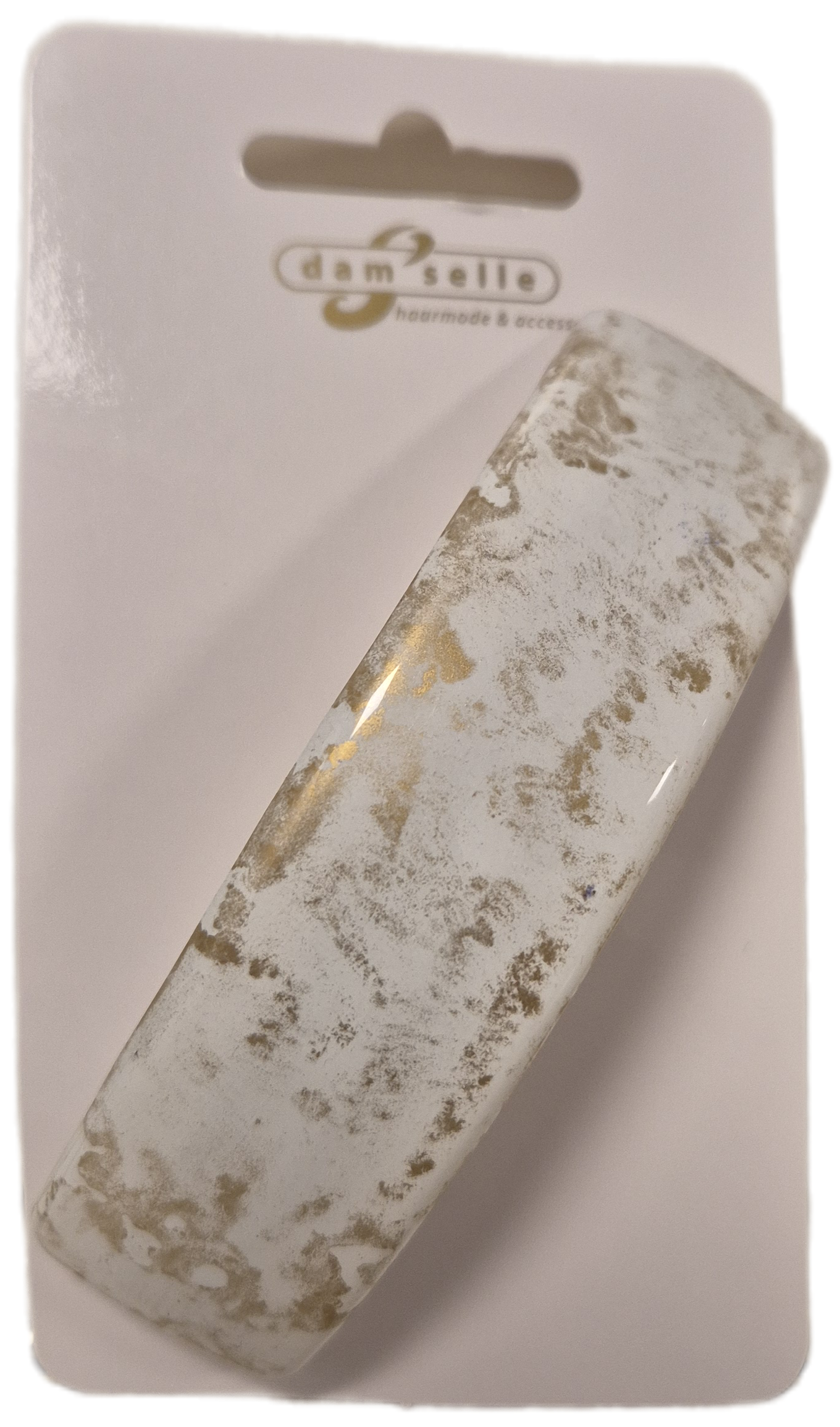 Dam'selle haarspeld Cyg art. 45 254 - wit/goudkleur
