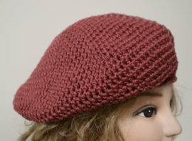 Damesbaret  Eva 15 - marsala rood/425