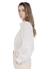JH damesblouse met kant art. 28608 - wit