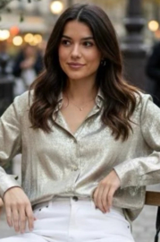 Damesblouse Metallic art. 6617 - goudkleur