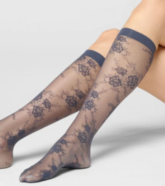 Oroblu fantasiekniekous Pure Lace 20 - hematite 1 (donkergrijs)