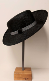 Weba Hats dameshoed Ramie art. 1163 - zwart