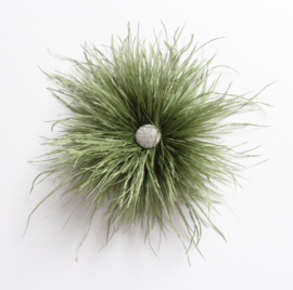 Broche Feathers art. 33220 - olijfgroen