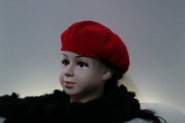 Gehaakte kinderbaret Sabrina 8 - rood