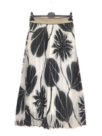 NS plissérok Leaf art. 8971 - offwhite/zwart