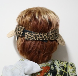 Hatland zonneklep Olinka Visor art. 37102 - naturel/leopard