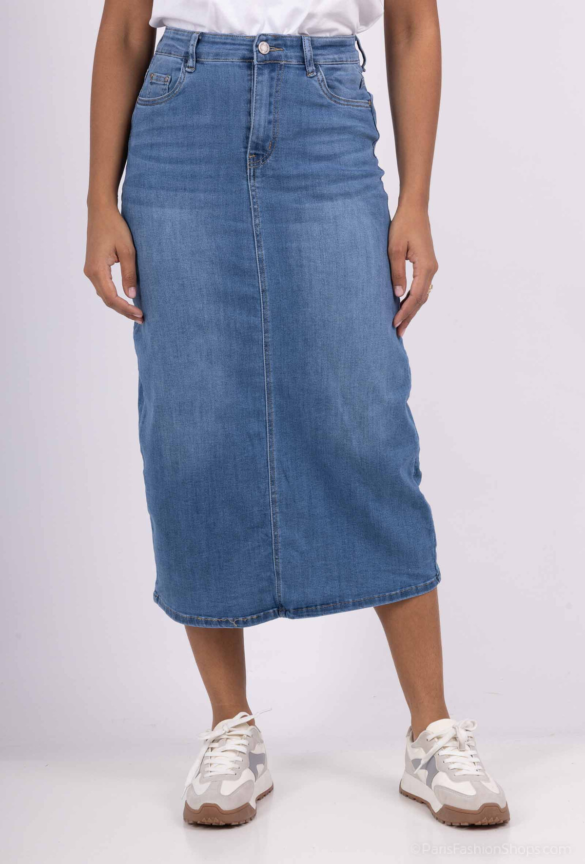 MF stretchdenim rok art. 3711 - lichtblauw