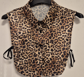 Los kraagje Leopard art. 70130 - beige/zwart