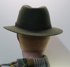 Stetson Powell Traveller hoed art. 2598123 - mosgroen gemêleerd