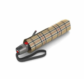 Knirps T.200 Medium Duomatic Check art. 95 3201 5390 - beige