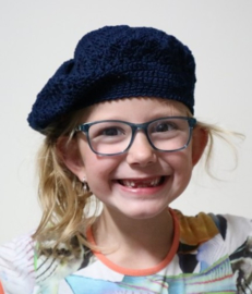 Kinderbaret Esmee - donkerblauw