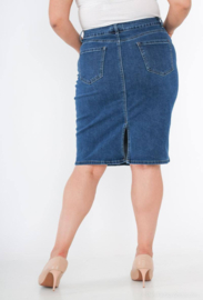 Monday stretchdenim rok art. P320 - blauw
