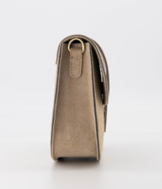 Schoudertas Maan suède art. 9459 - beige