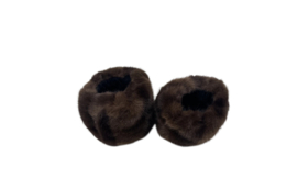 Polswarmer Wrist Cuff fake fur art. 821-4 - donkerbruin
