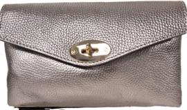 Schoudertas Milano - pewter (donkerzilver)