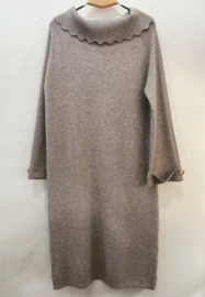 Damesjurk knitted Valerie art. TC111 - taupe gemêleerd