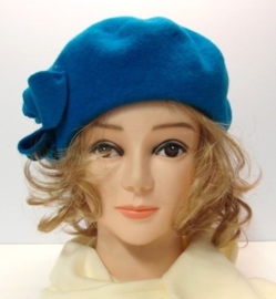 Damesbaret Flower - aqua