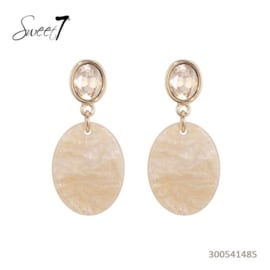 Sweet7 oorbellen art. 5414 - champagne