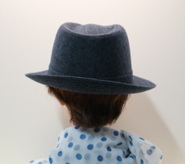 Stetson hoed Fedora art. 2140101 - blauw gemêleerd