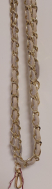 Losse schouderband/bag strap Chain art. 2007 - goud/lichttaupe