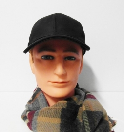 City Sport baseball cap leder art. 887002 - zwart
