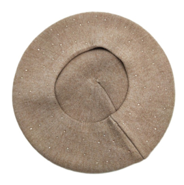 LUX baret Paola met strass art. 3-188 - taupe