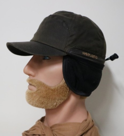 Hatland Canadian cap Nabil Waxed Cotton art. 10106 - donkerbruin