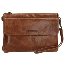 Micmacbags schoudertasje Porto art. 18054 - cognac/bruin