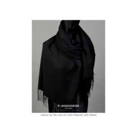 P-Modekontor pashmina shawl art.  1032100-34 - zwart