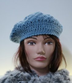 Kinderbaret Esmee ac. ijsblauw
