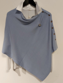 Poncho/cape Alina art. 8031 - lichtblauw