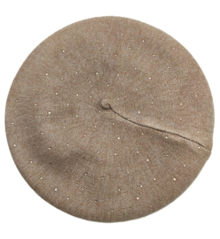 LUX baret Paola met strass art. 3-188 - taupe