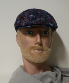 Hatland flatcap Yoel art. 57130/02 - navy/rood