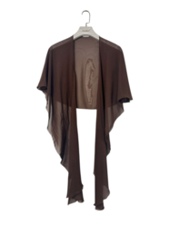 Stola/avondshawl chiffon Lau art. 1701 - bruin