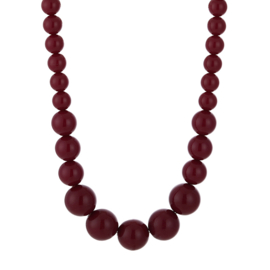 Kralenketting Jean art. 18842 - donkerrood