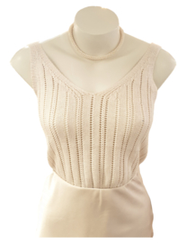 Gehaakte top Crochet art. 8203 - beige